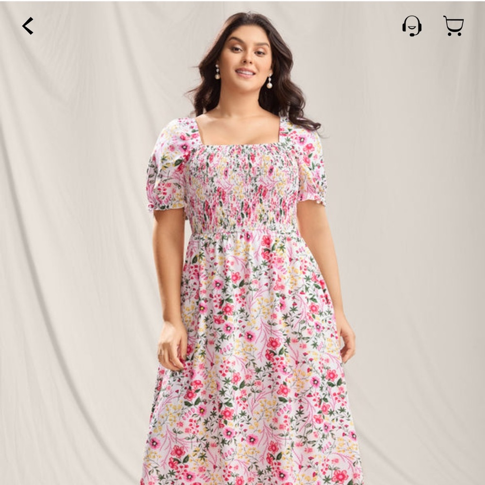 Floral Pink Dress.  NWT
